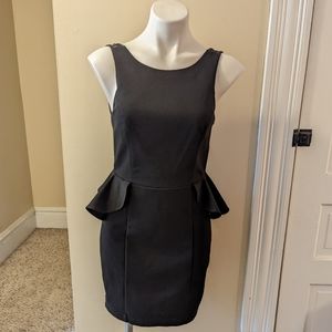 BCBGeneration black peplum dress new without tag size xs
